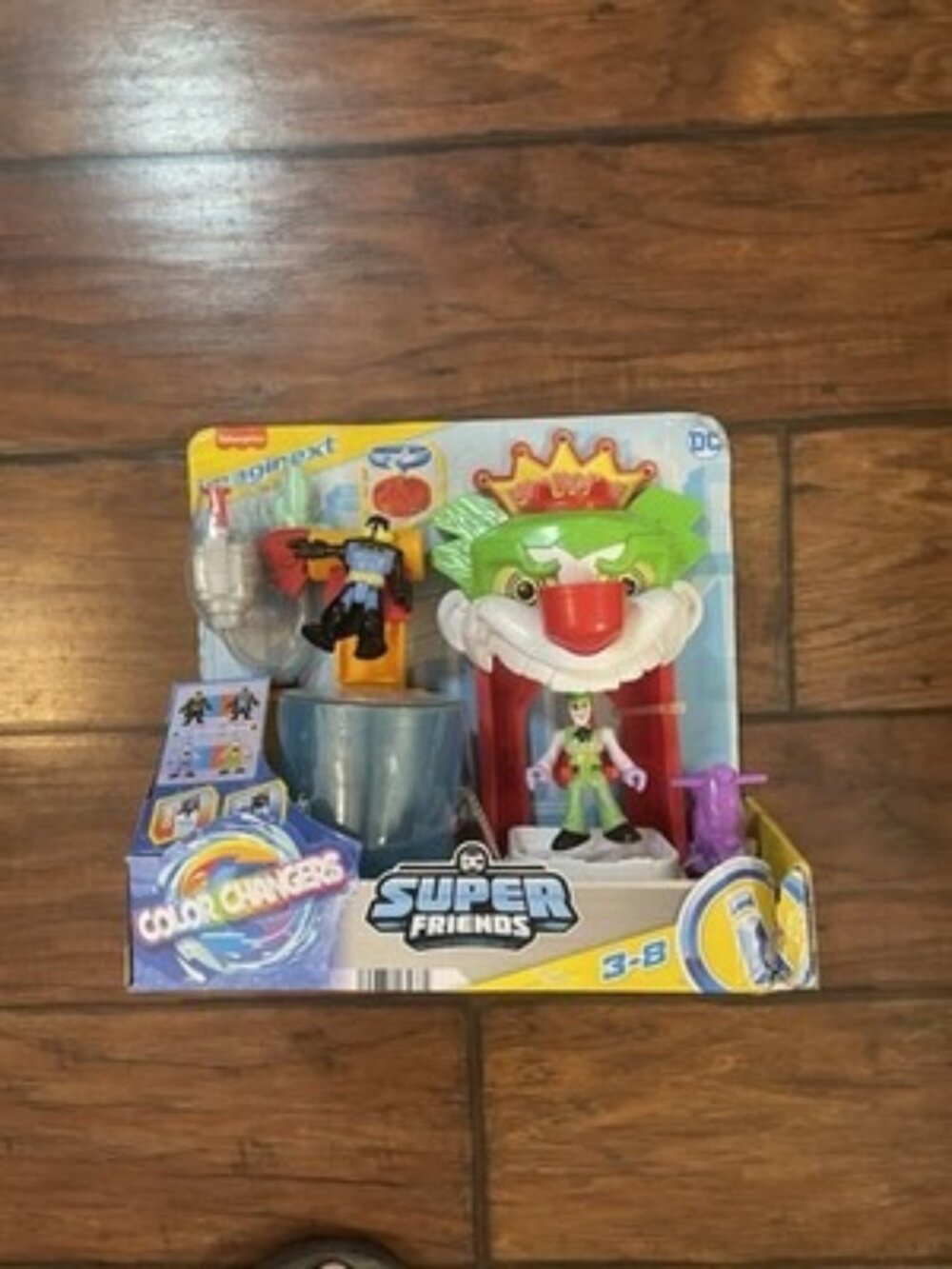 Imaginext DC Super Friends Batman The Joker Funhouse Playset Toy Color Changing